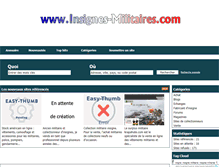 Tablet Screenshot of insignes-militaires.com